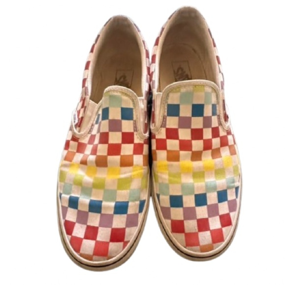 Vans Colorful Checkered Slip-On Shoes